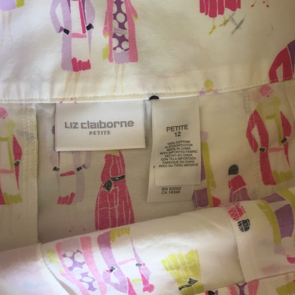 NWT Liz Claiborne Print Pleated Skirt - Picture 7 of 7